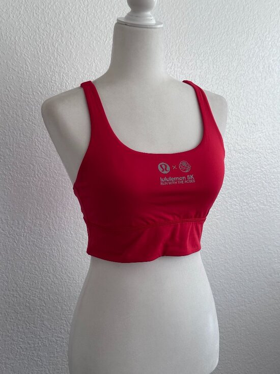 lululemon athletica Other - Lululemon “Run with the Roses” 5K Sports Bra | Size 8 | Strappy Back